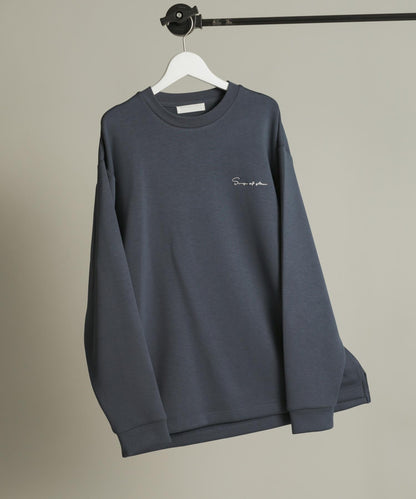 部分色 刺繡加厚長袖T恤