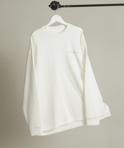 部分色 刺繡加厚長袖T恤