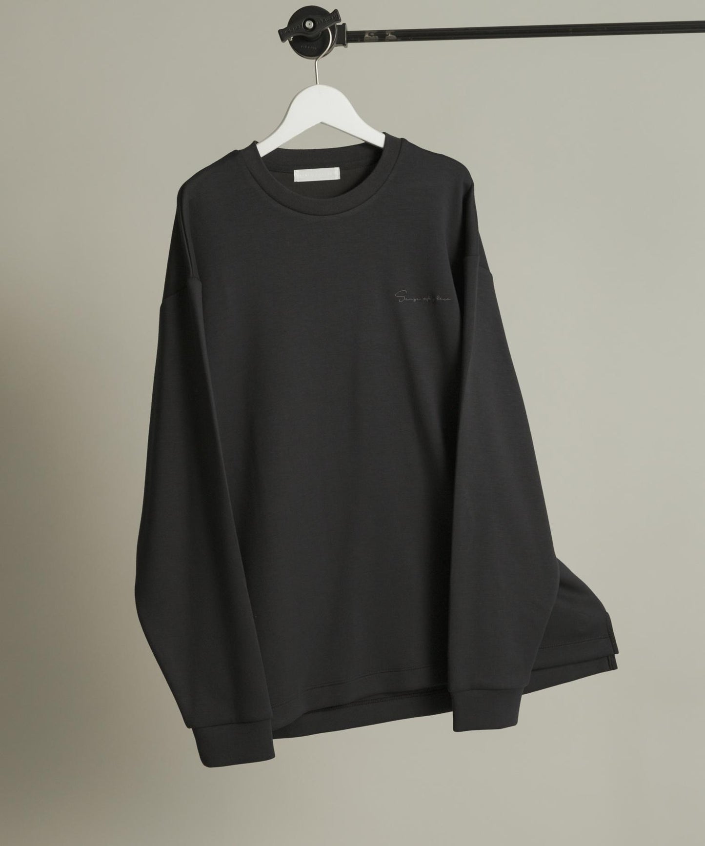 部分色 刺繡加厚長袖T恤