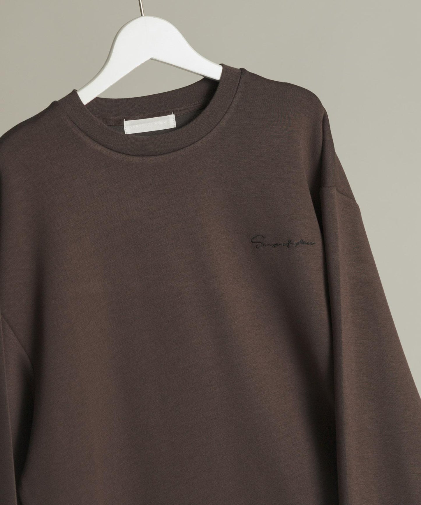 部分色 刺繡加厚長袖T恤