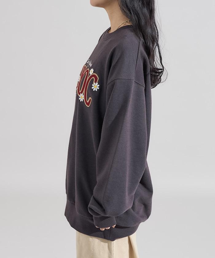 大Logo雛菊刺繡衛衣