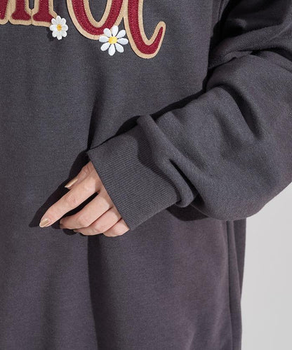 大Logo雛菊刺繡衛衣