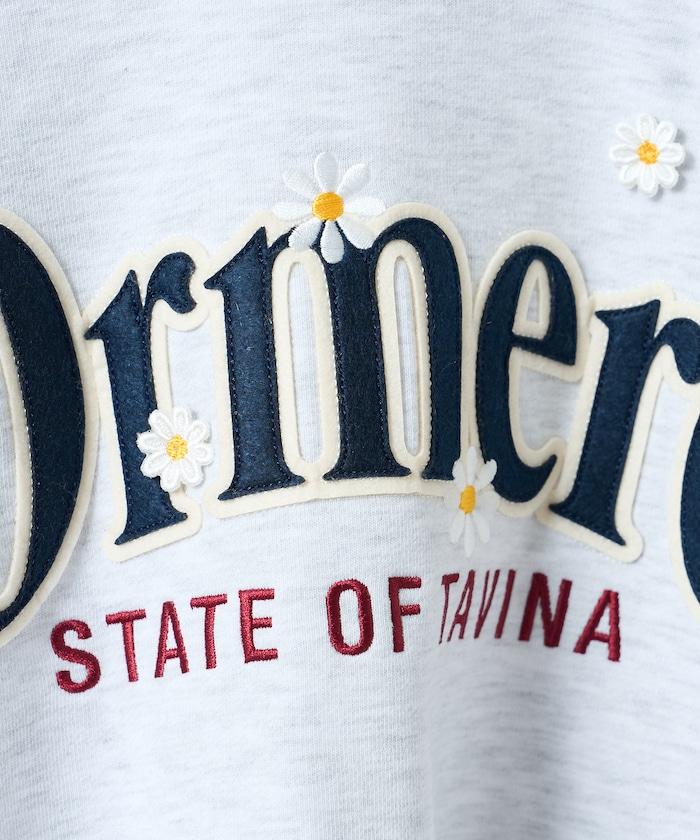 大Logo雛菊刺繡衛衣