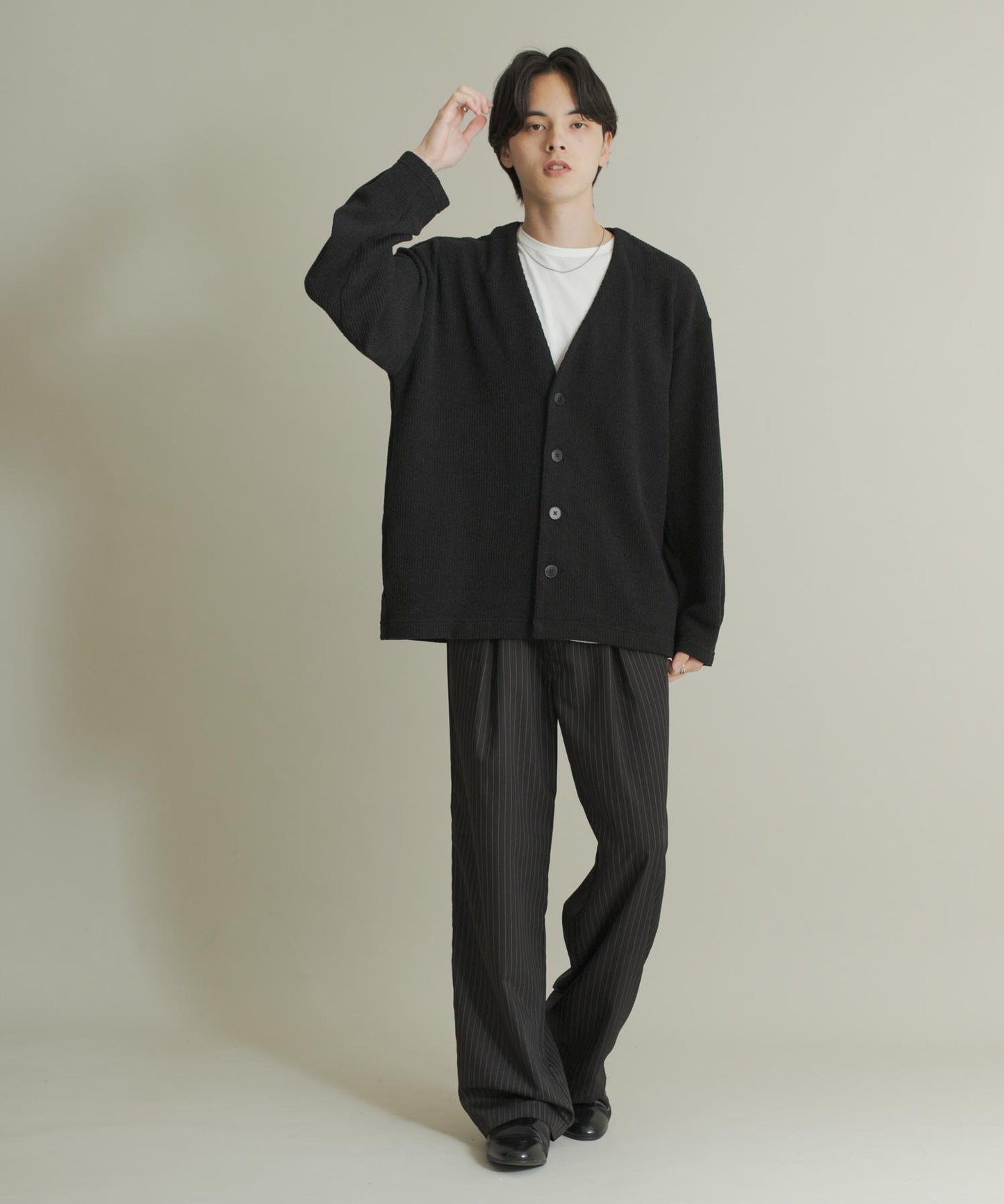 羊毛觸感針織開衫