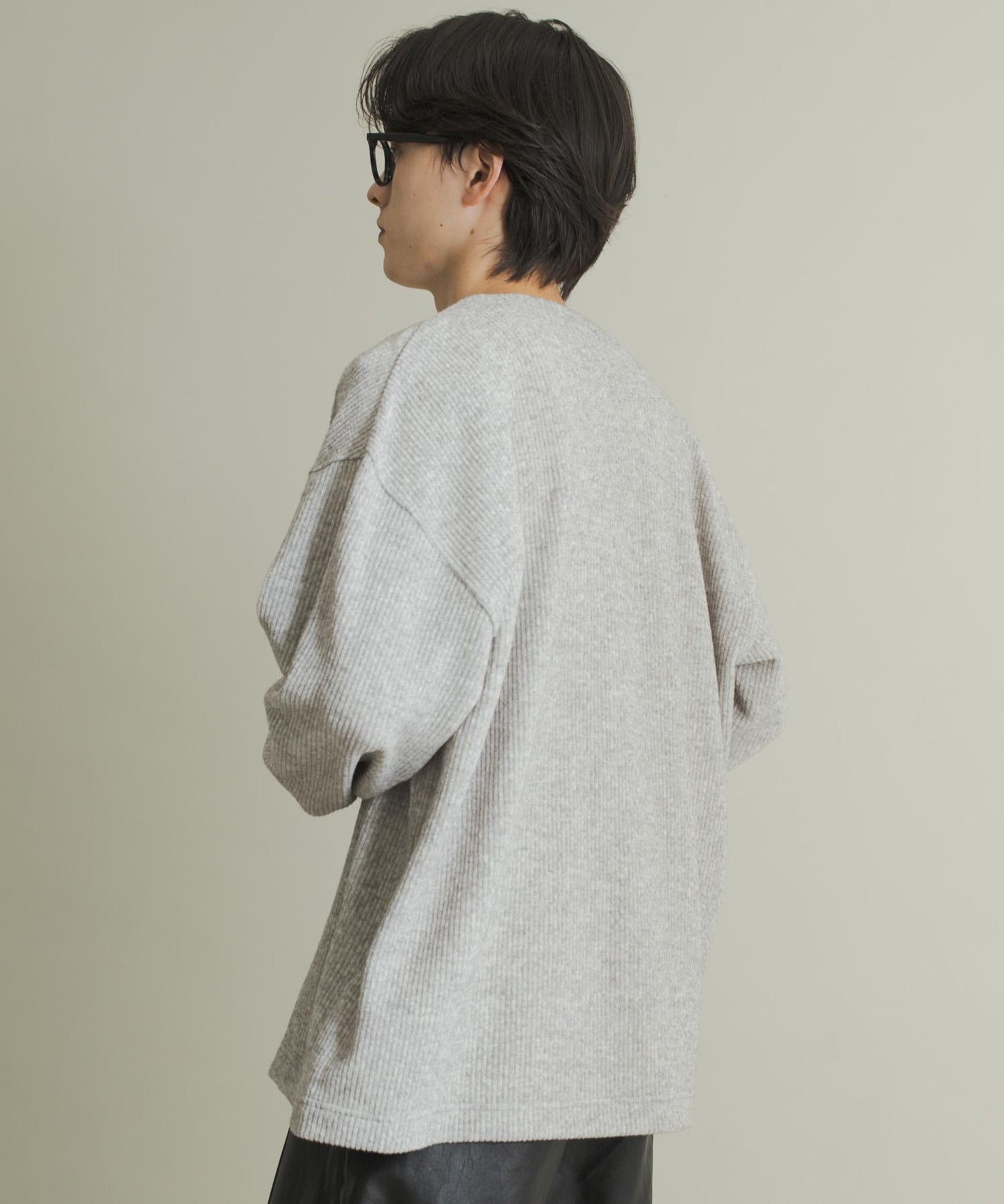 羊毛觸感針織開衫