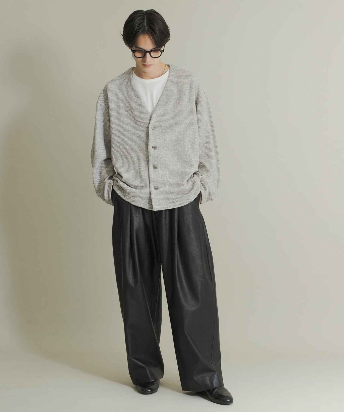 羊毛觸感針織開衫