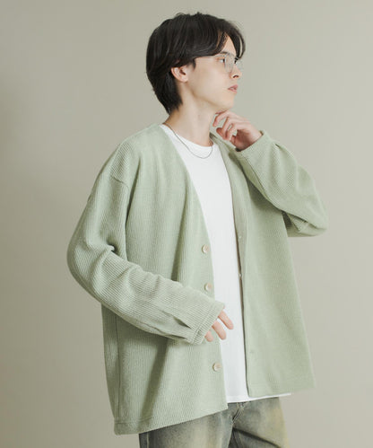 羊毛觸感針織開衫