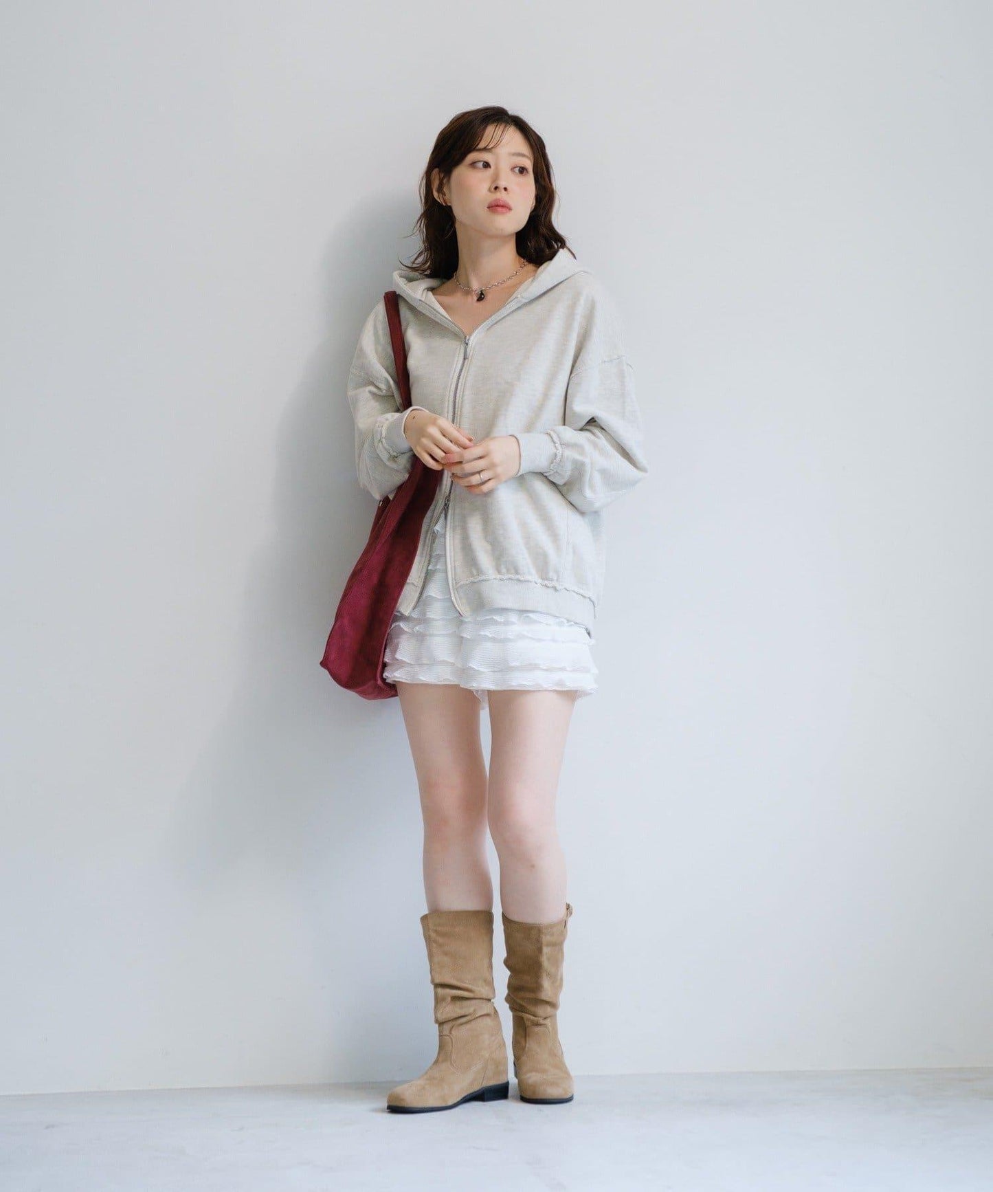 【Kastane】雙拉鍊衛衣連帽衫