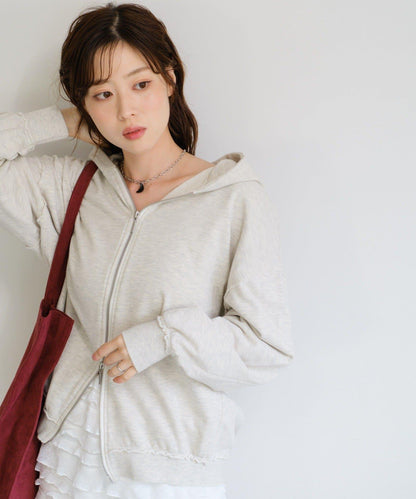 【Kastane】雙拉鍊衛衣連帽衫