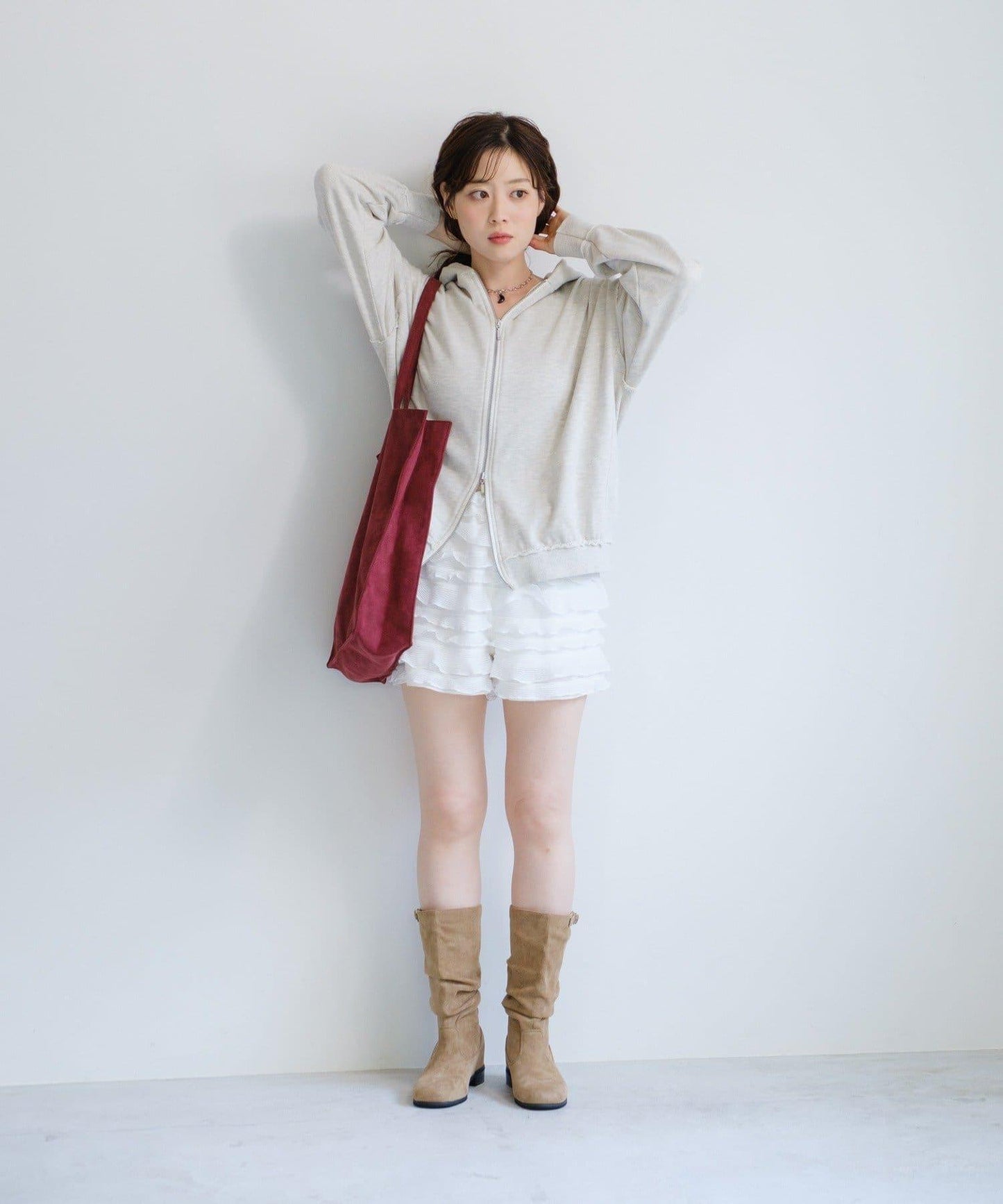 【Kastane】雙拉鍊衛衣連帽衫