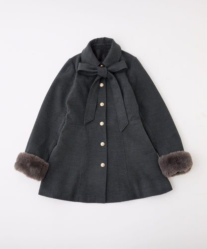 【premium order】蝴蝶結中長款大衣/含SM碼