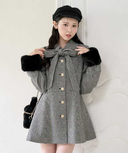 【premium order】蝴蝶結中長款大衣/含SM碼