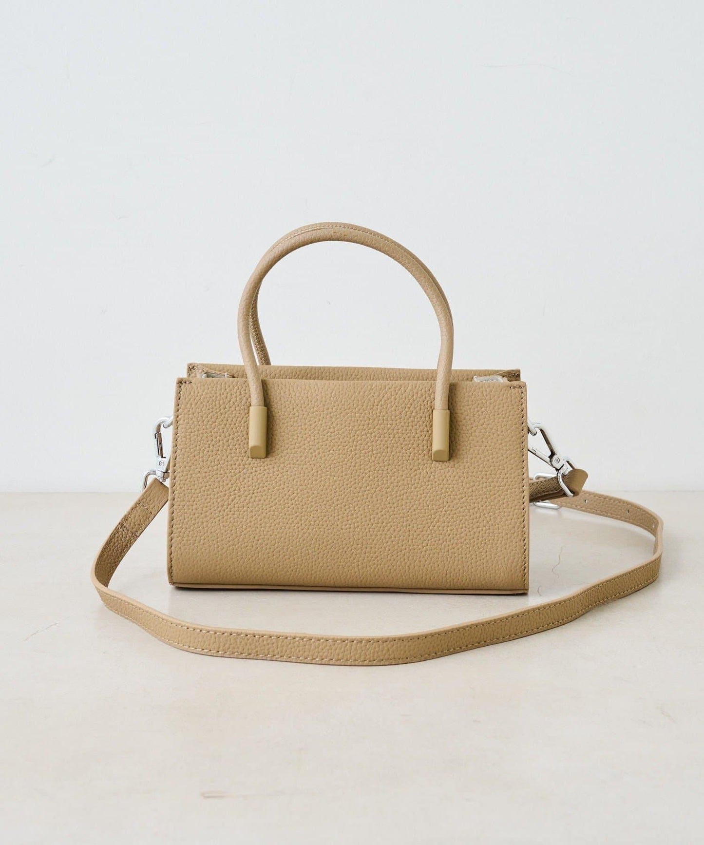 皮革迷你托特包