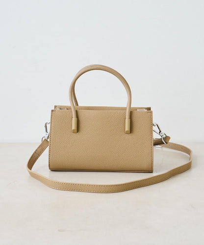 皮革迷你托特包