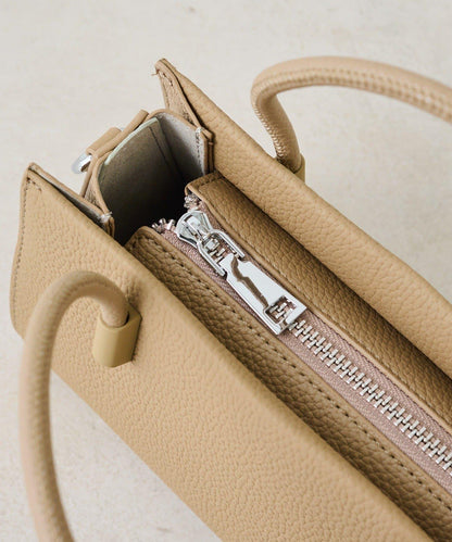 皮革迷你托特包