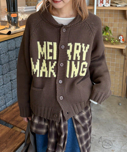 【UNISEX】標誌性圍巾領針織開衫