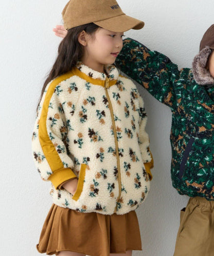 【KIDS】【男女童】全印花羊羔絨外套