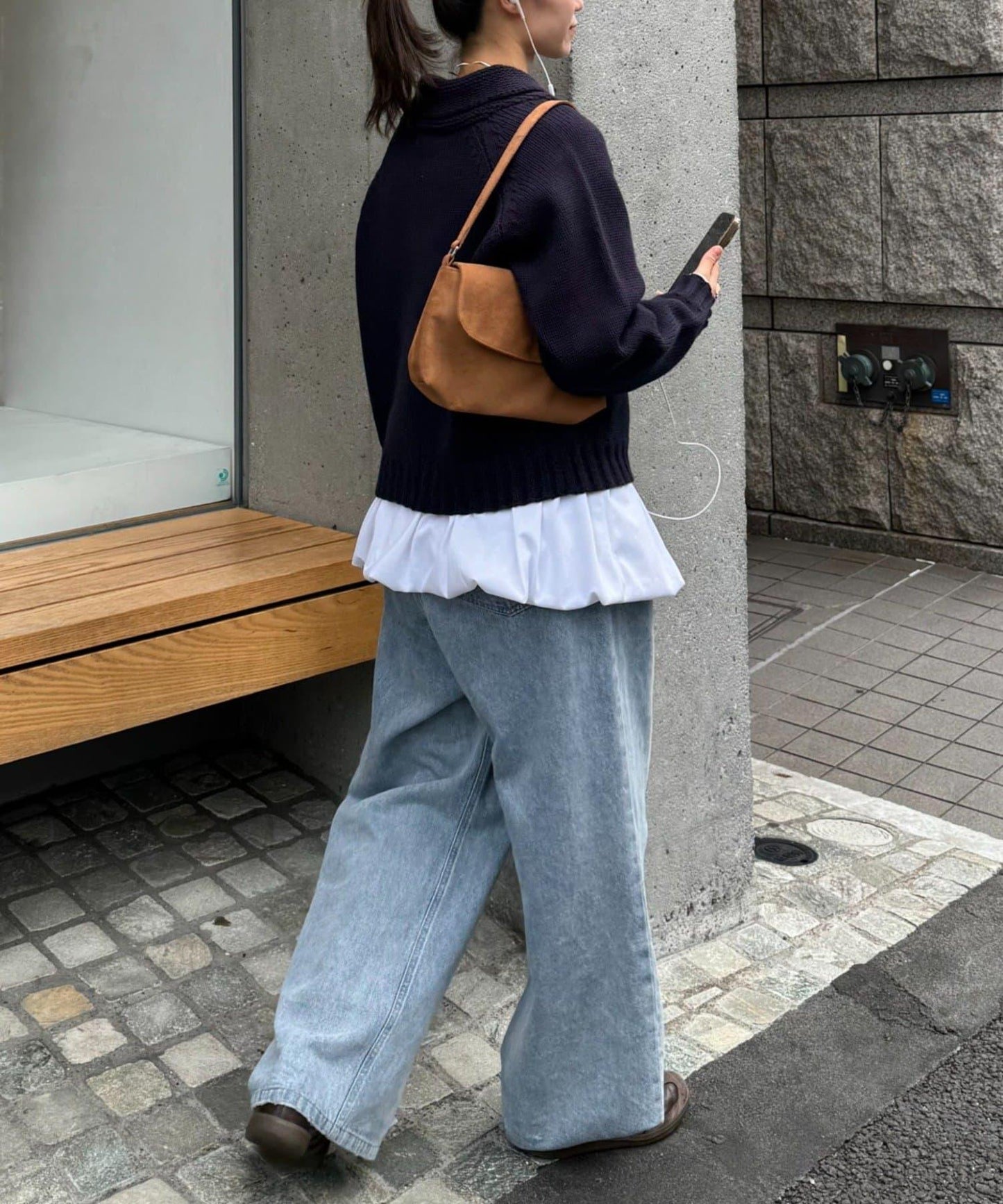 【UNISEX】標誌性圍巾領針織開衫