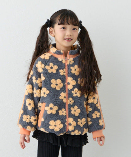 【KIDS】【男女童】全印花羊羔絨外套
