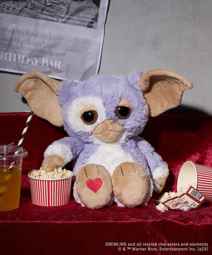 【GREMLINS 小魔怪】Gizmo 紫丁香灰色愛心 35cm