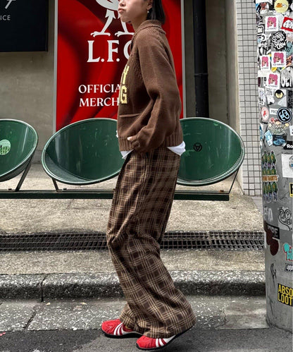 【UNISEX】標誌性圍巾領針織開衫