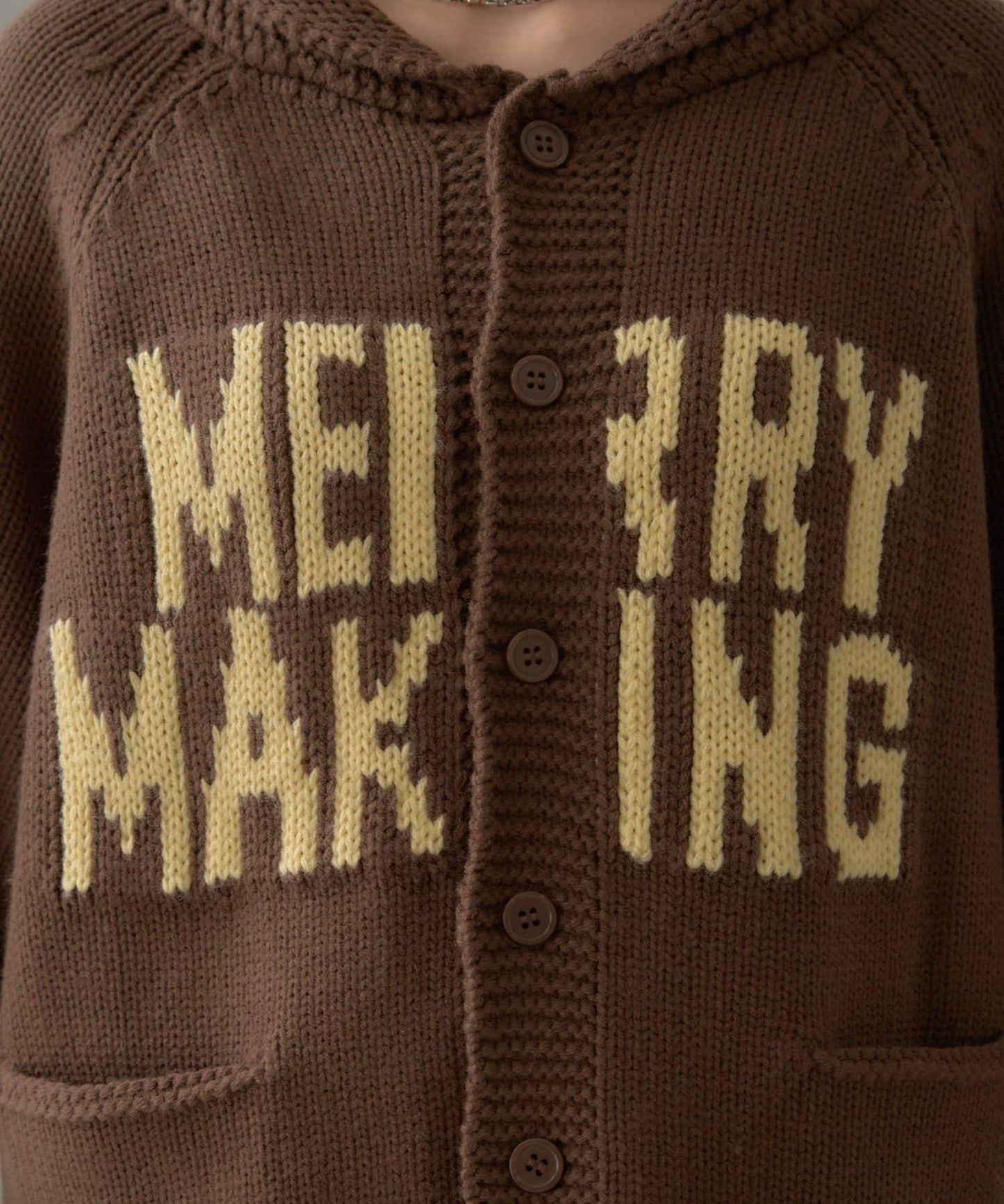 【UNISEX】標誌性圍巾領針織開衫