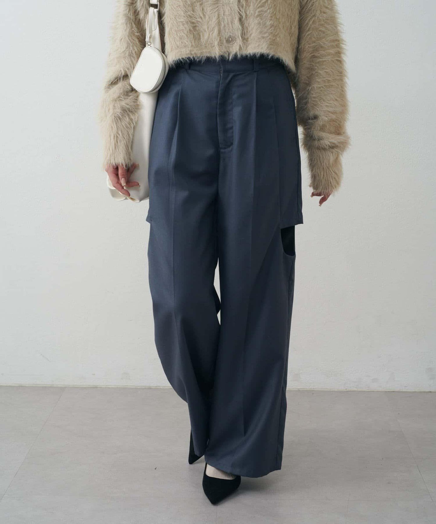 【mystic】[mline]鏤空西裝褲