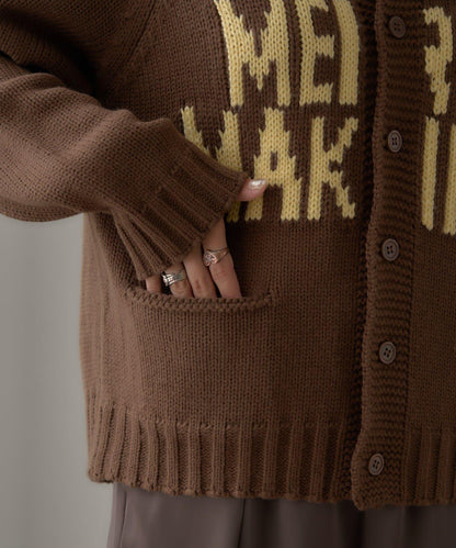 【UNISEX】標誌性圍巾領針織開衫