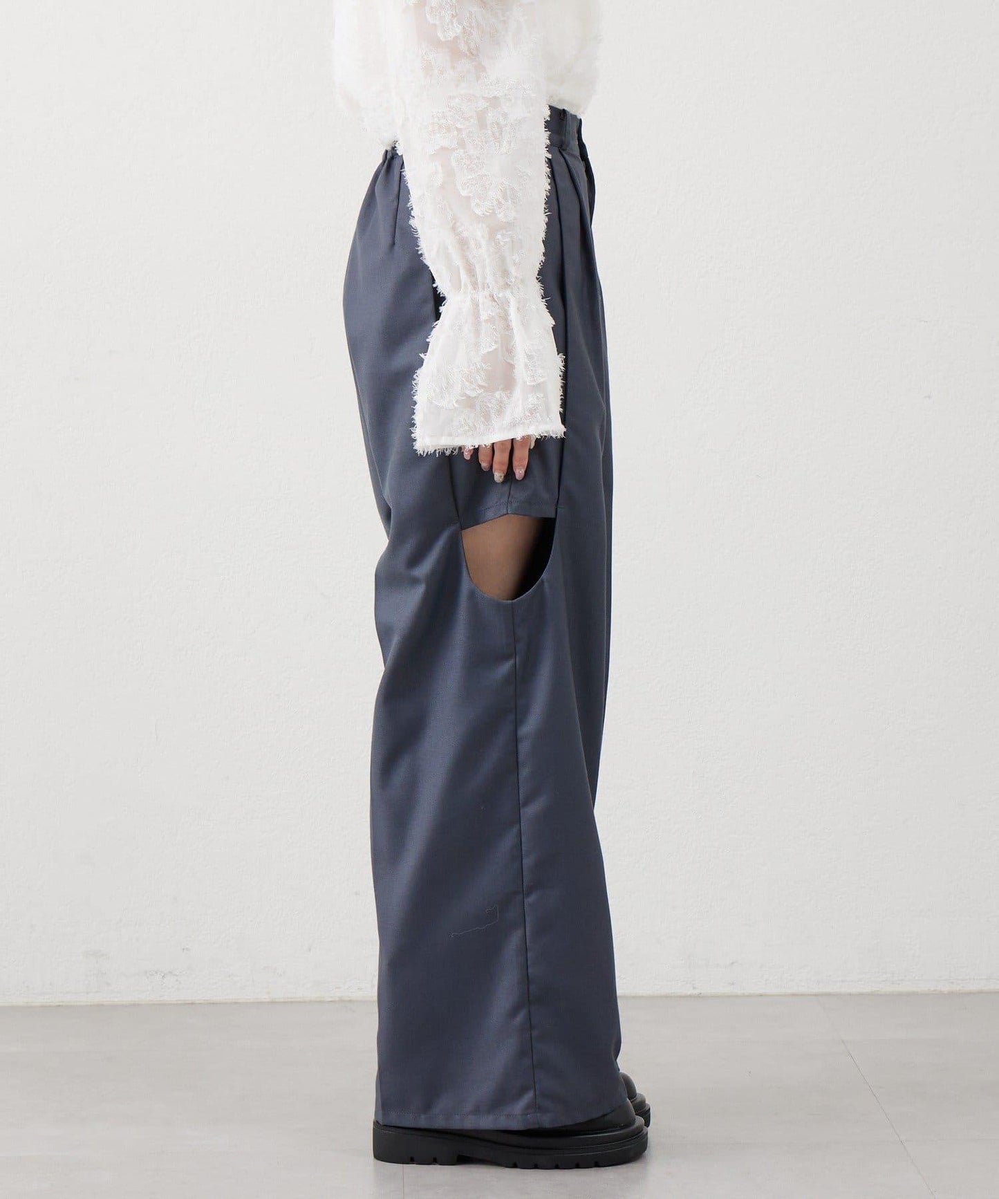 【mystic】[mline]鏤空西裝褲