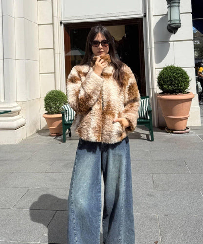 羊羔絨拉鍊夾克