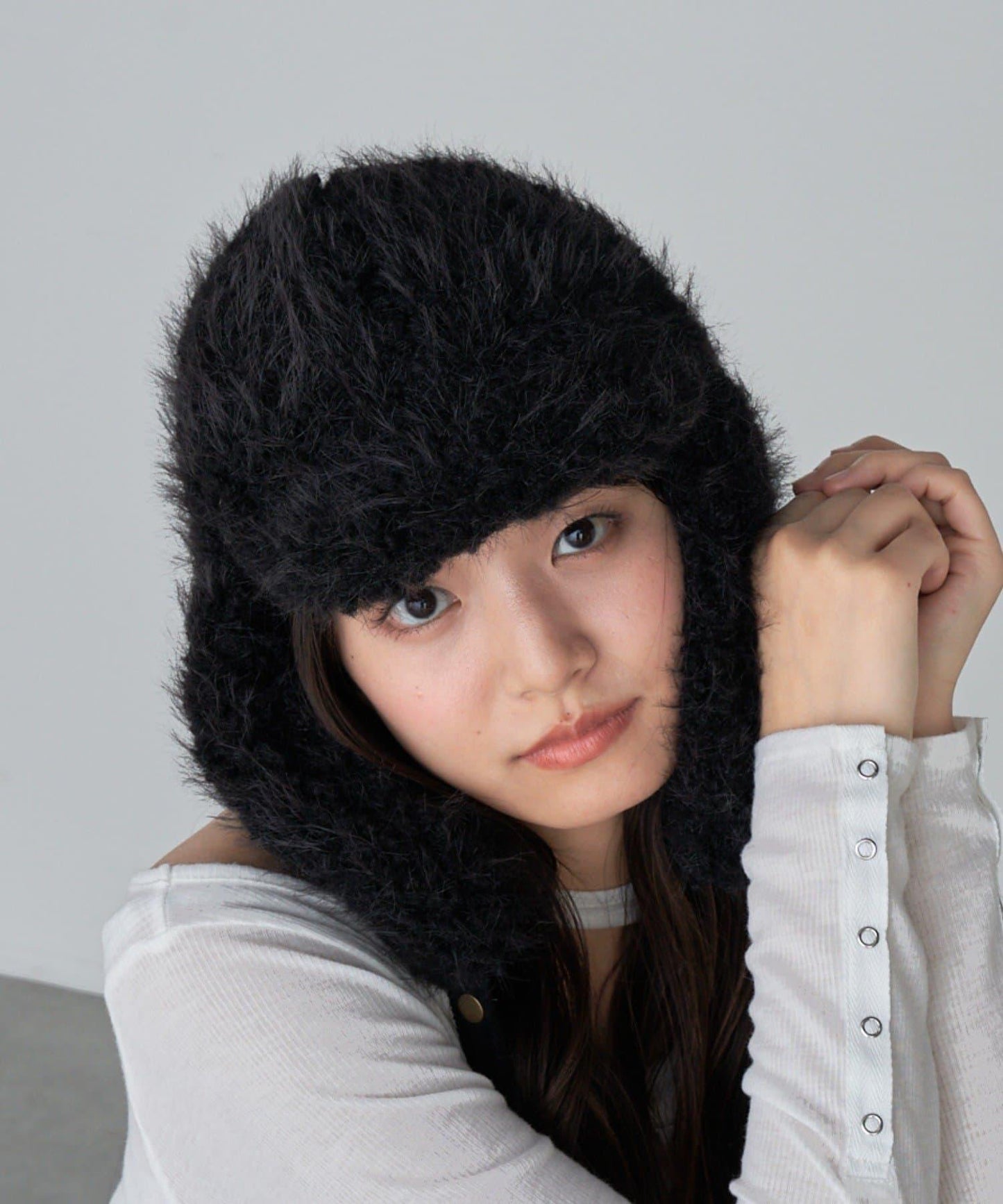 飛行員風格毛絨帽