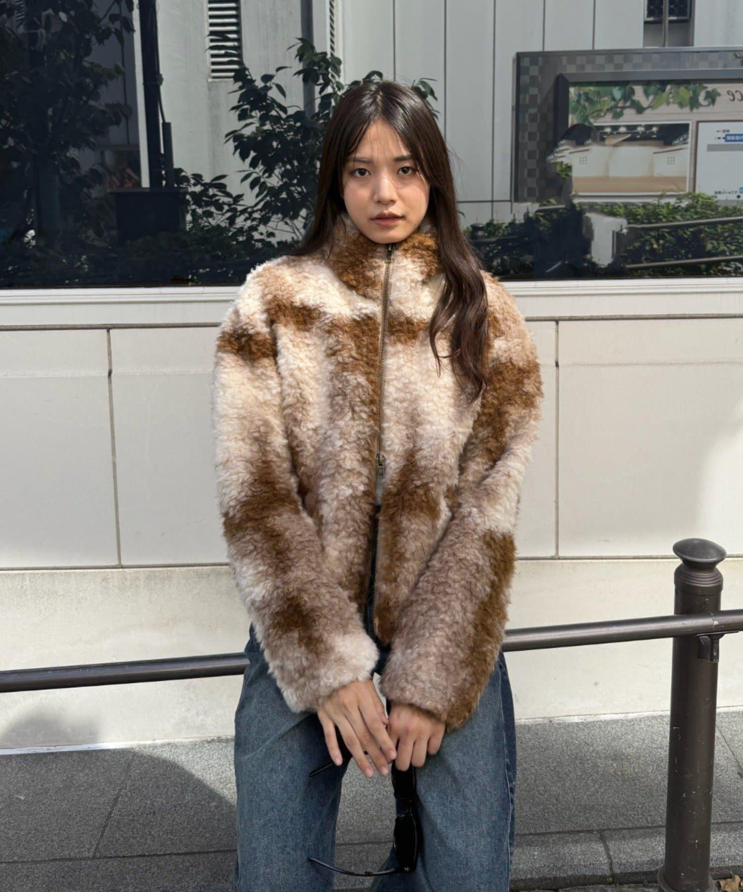 羊羔絨拉鍊夾克