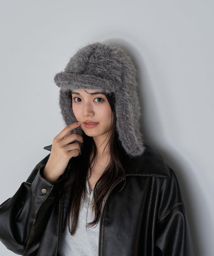 飛行員風格毛絨帽