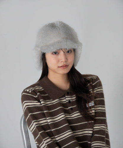 飛行員風格毛絨帽