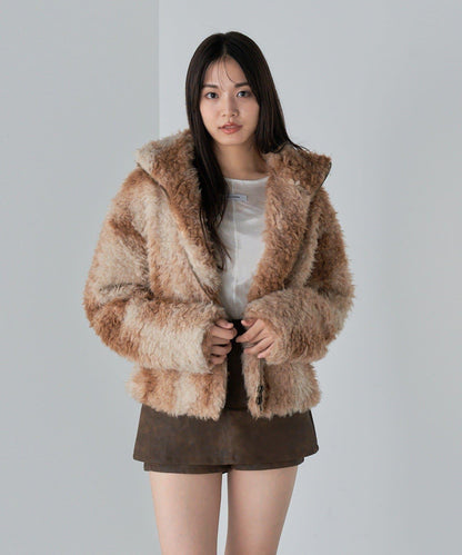 羊羔絨拉鍊夾克