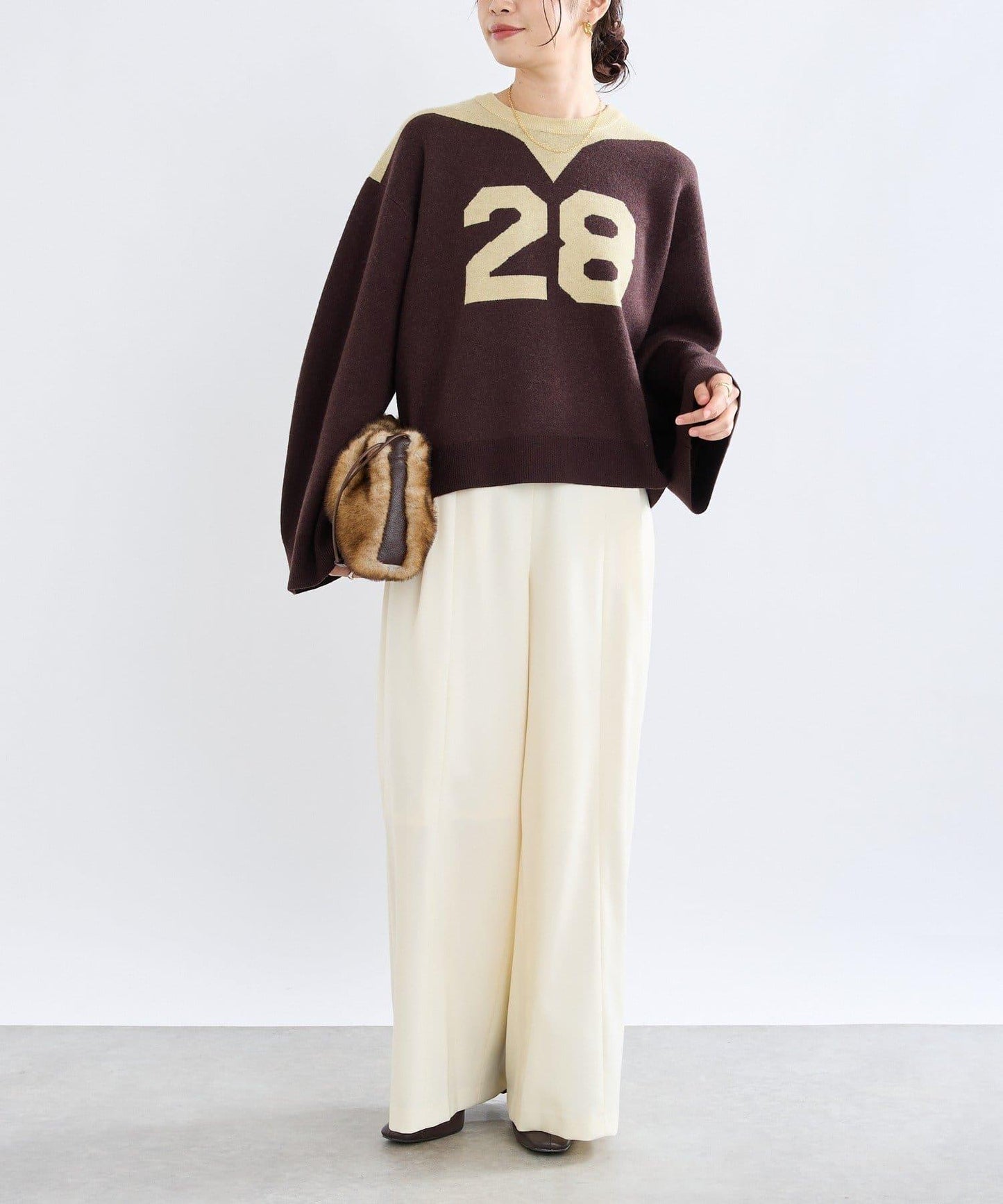【RIVE DROITE】數字編號針織衫