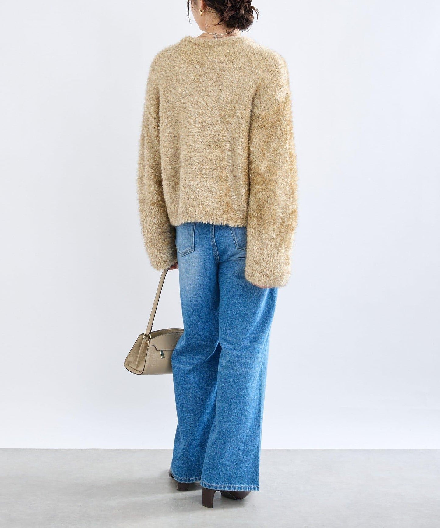 【à Nice (ア ・ニース)】針織毛皮夾克/預計10月下旬發貨