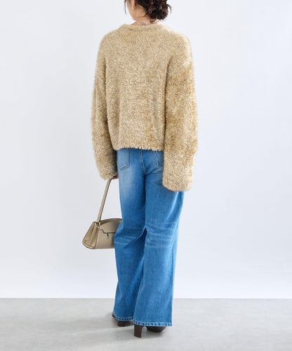 【à Nice (ア ・ニース)】針織毛皮夾克/預計10月下旬發貨