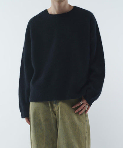 羊毛輕薄針織套頭衫