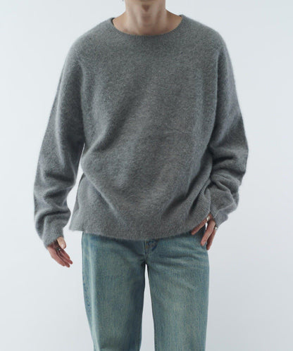 羊毛輕薄針織套頭衫