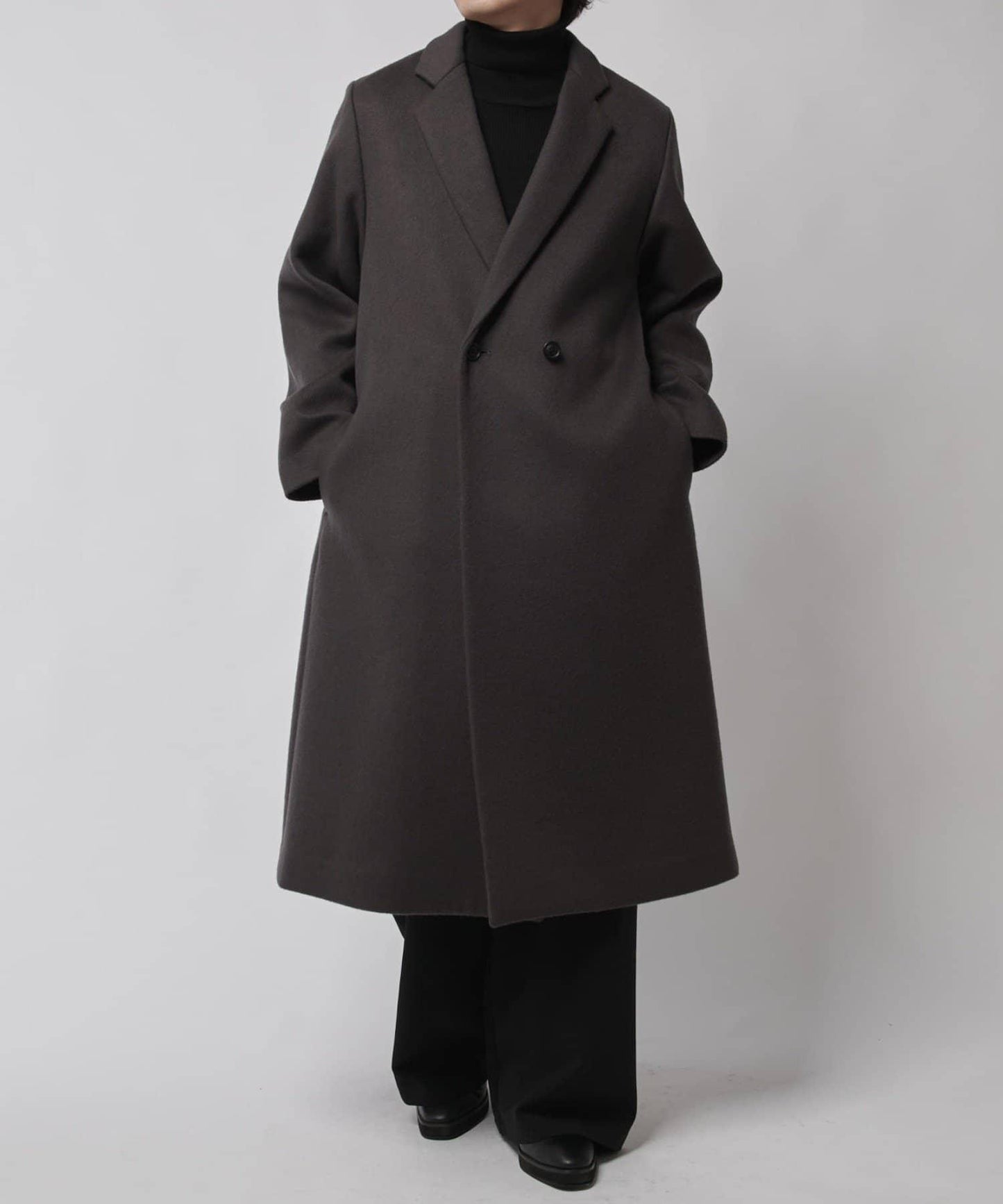 海狸毛呢經典切斯特大衣