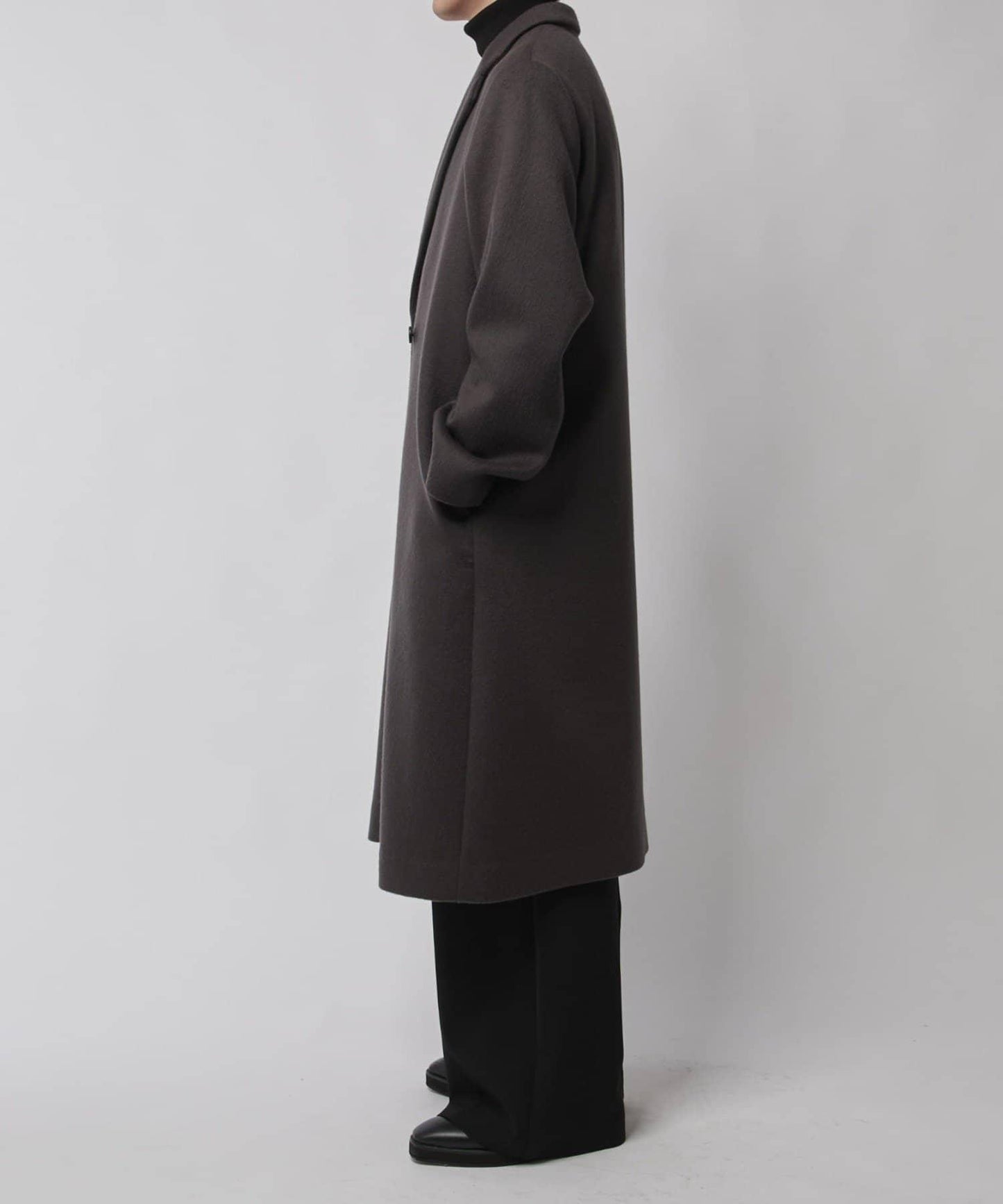 海狸毛呢經典切斯特大衣