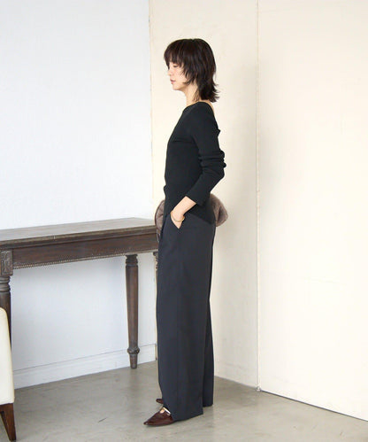 【女性感十足的休閒風】方領兩穿羅紋針織衫