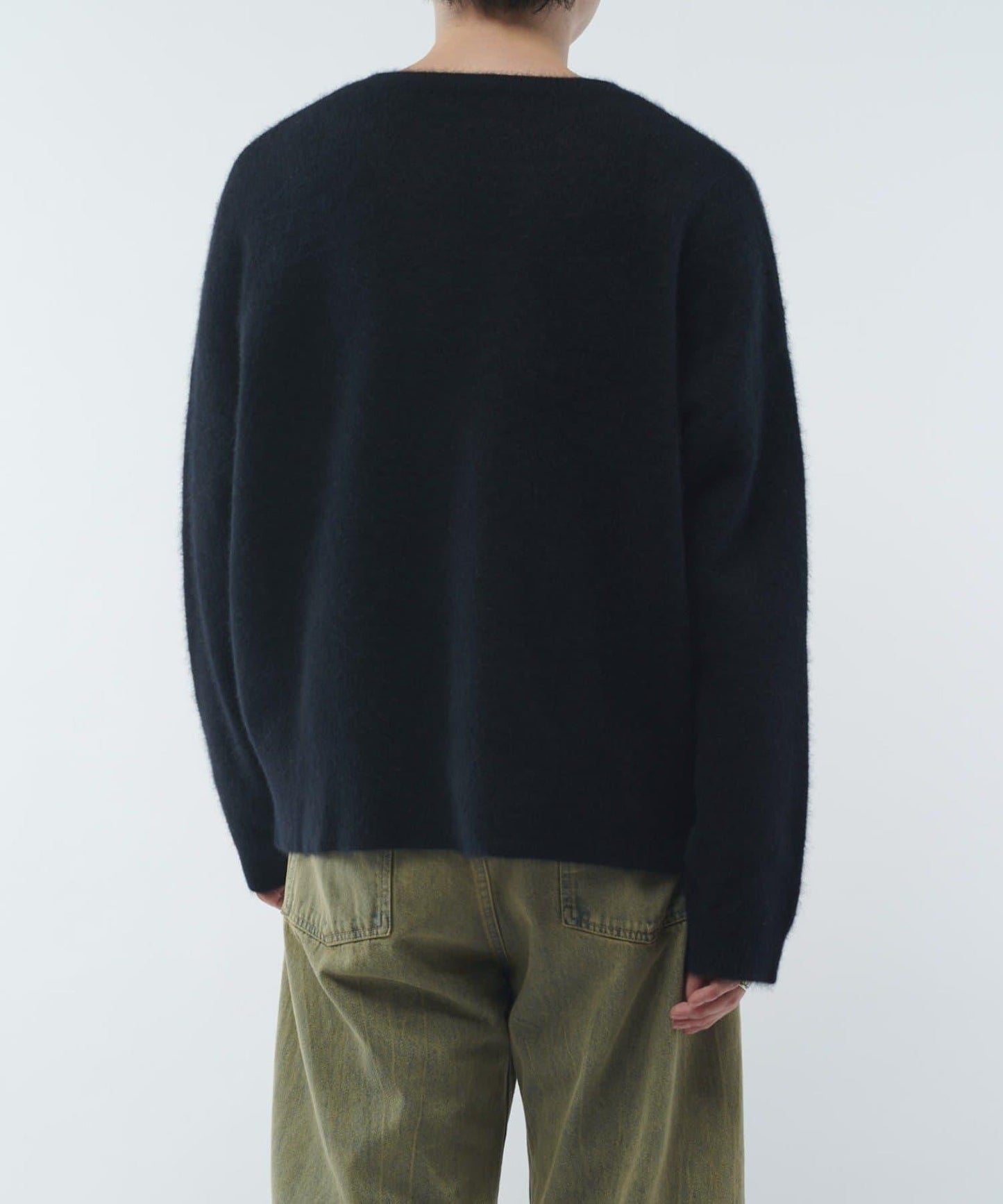 羊毛輕薄針織套頭衫