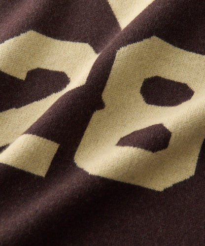 【à Nice (ア ・ニース)】數字圖案針織衫/預計10月下旬發貨