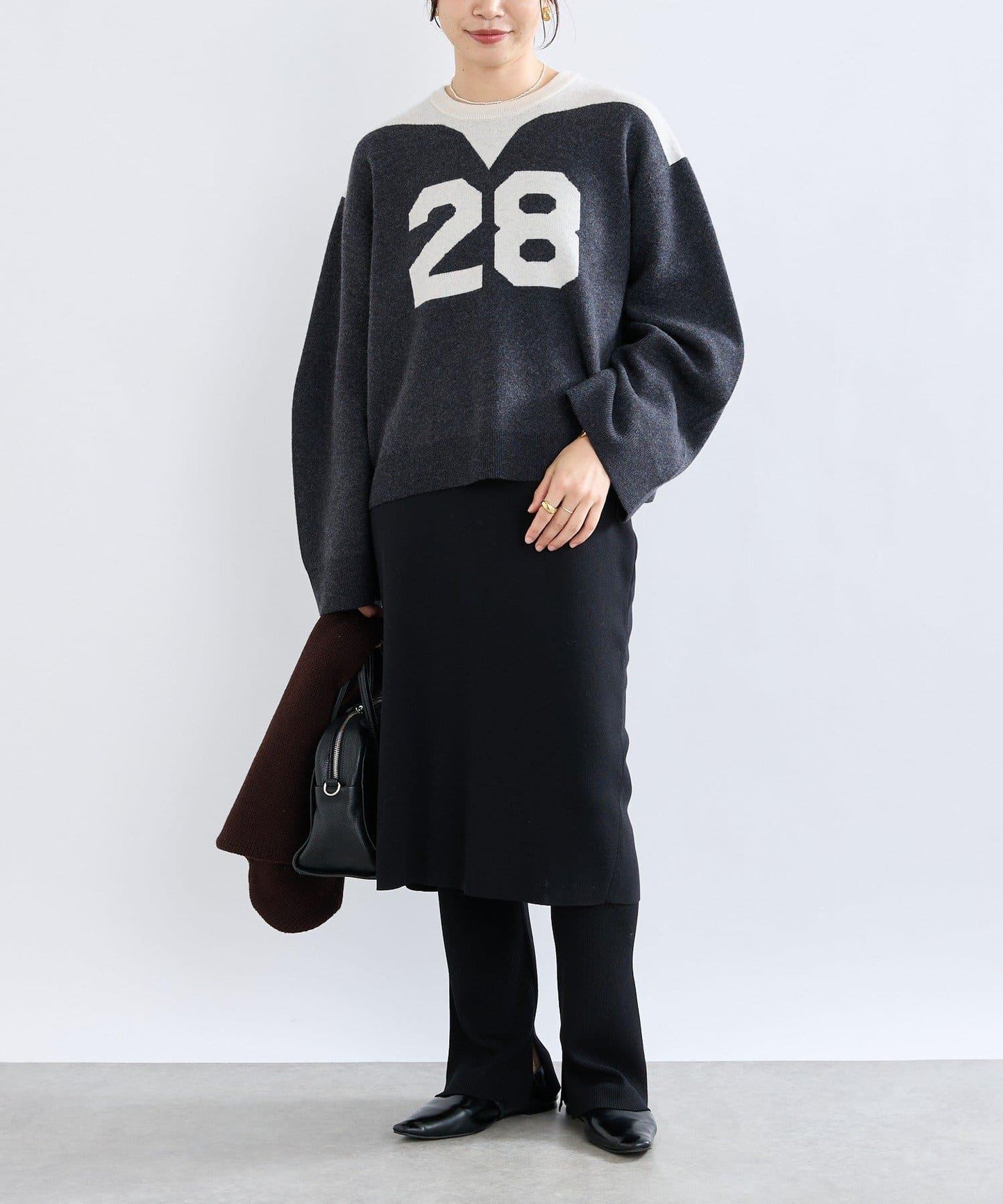 【RIVE DROITE】數字編號針織衫