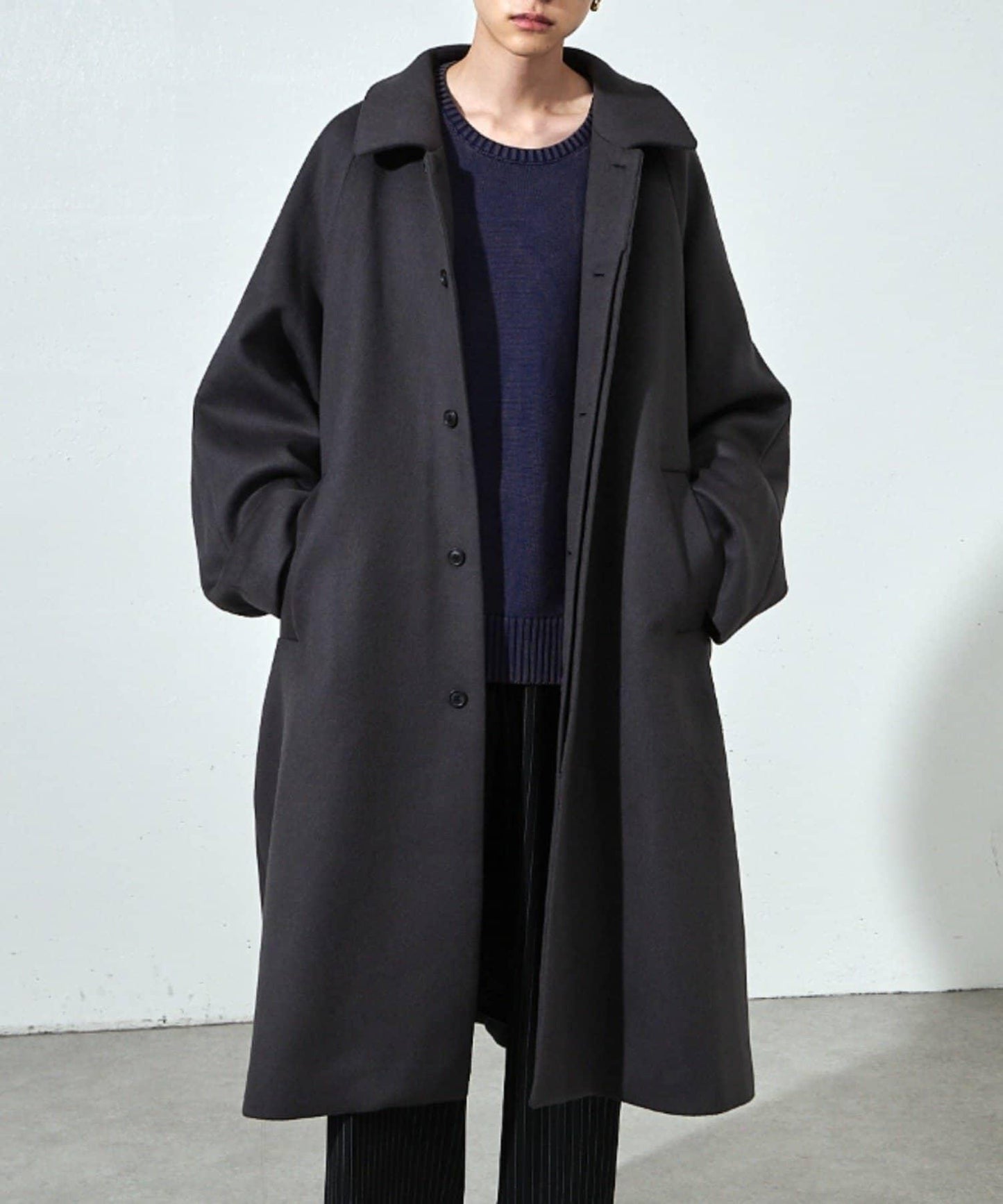 海狸絨加厚長款大衣