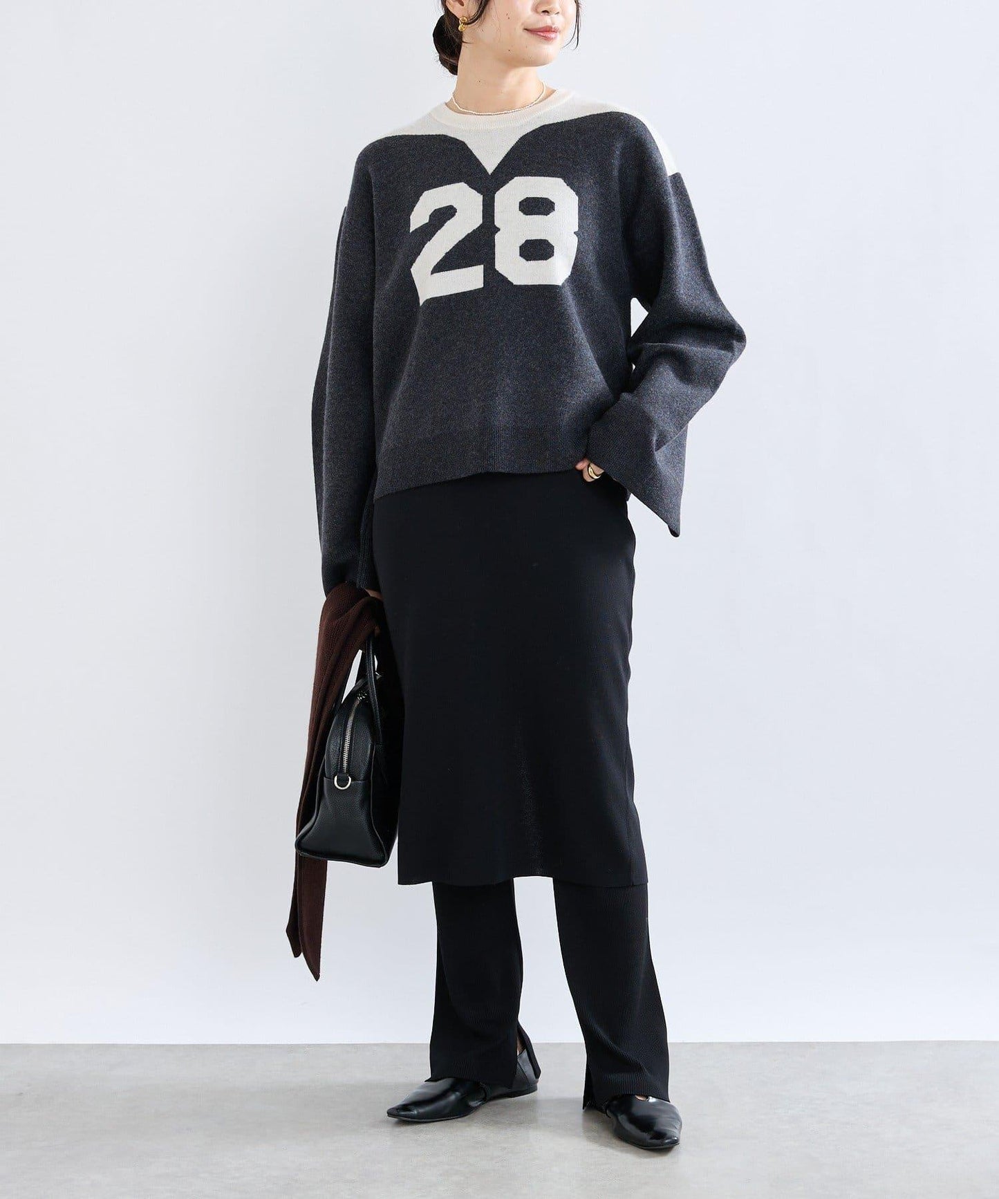 【RIVE DROITE】數字編號針織衫