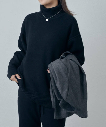 高領針織套頭衫