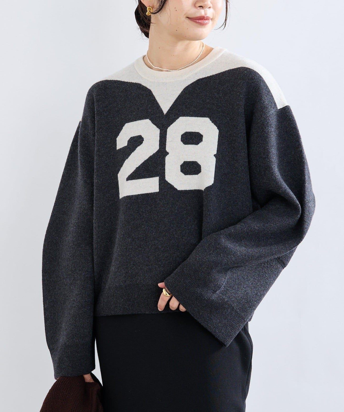 【RIVE DROITE】數字編號針織衫